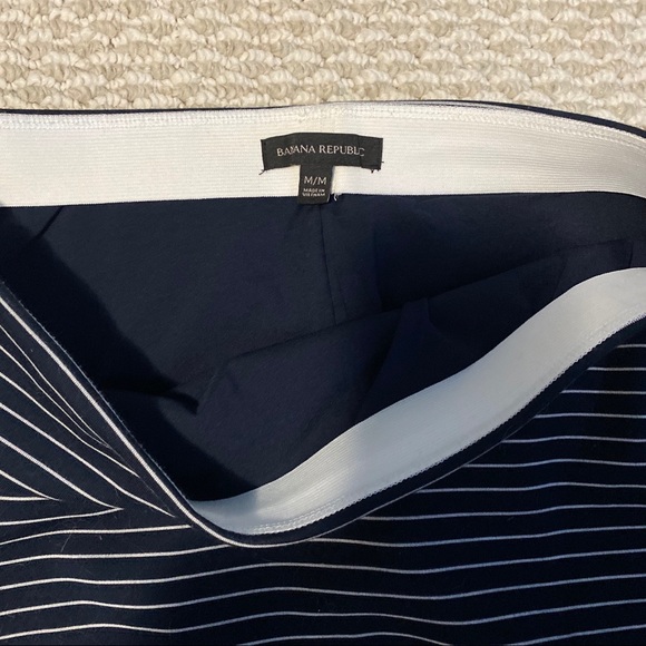 Banana Republic Stretch Ponte Striped Skirt - Picture 3 of 3